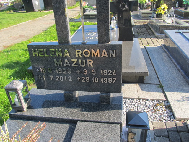 Roman Mazur 1924 Wodzisław Śląski Kokoszyce - Grobonet - Wyszukiwarka osób pochowanych