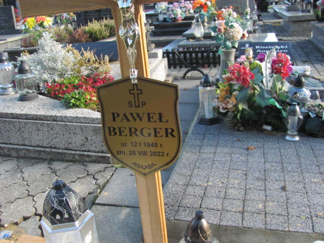 Paweł Berger 1948 Wodzisław Śląski Kokoszyce - Grobonet - Wyszukiwarka osób pochowanych